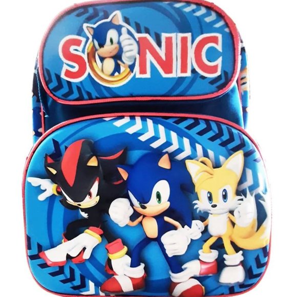 Sonic Shadow Tails 3D Molded Backpack for Kids 16" - Picture 1 of 3